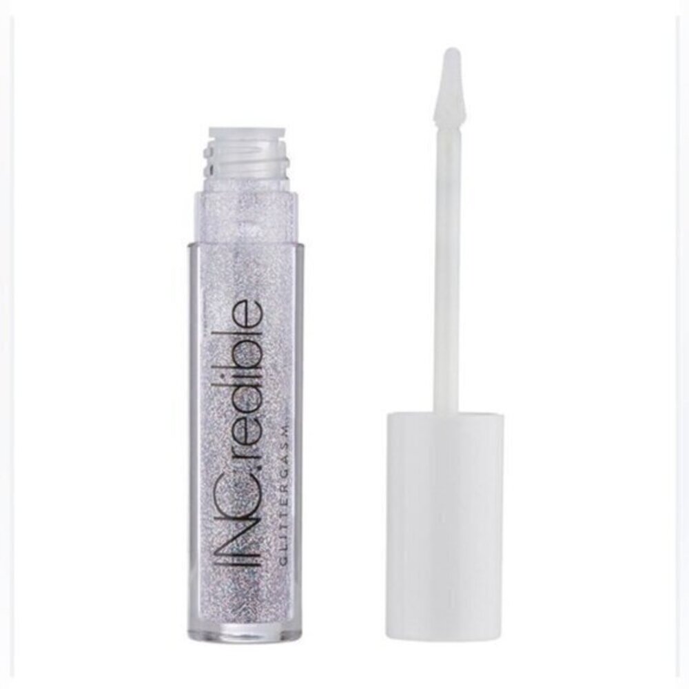INCredible GLITTERGASM Glitter Lip Topper, I'm a Firecracker silver